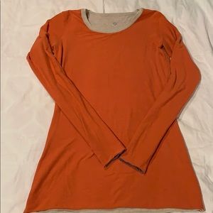 Lululemon Cabin Long Sleeve Reversible Layered Tee